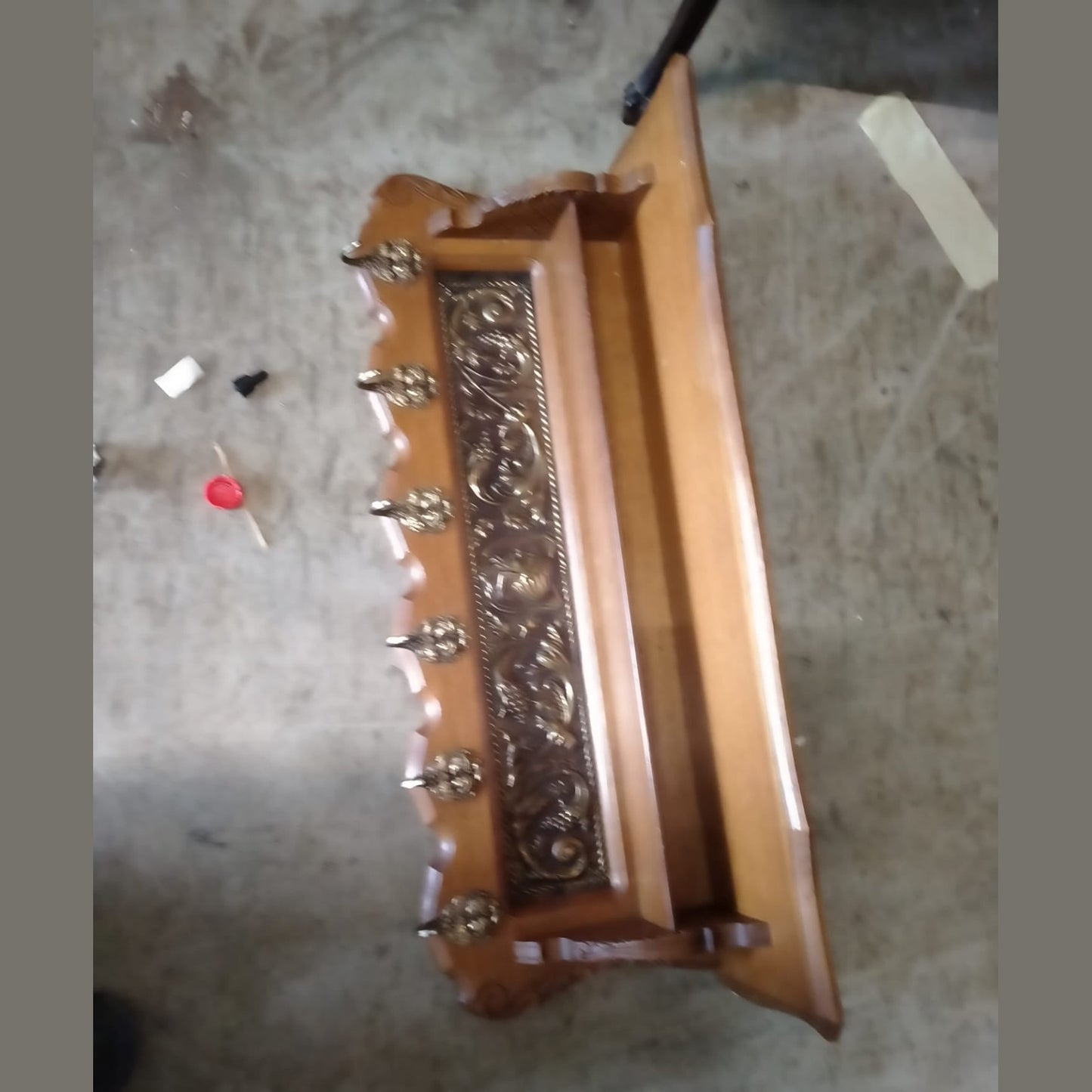 Vintage Belgian Oak Shelf #704