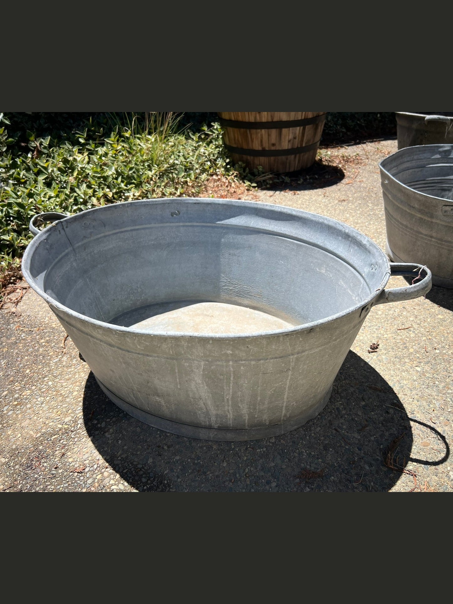 Vintage Hungarian Zinc Washbasin #333