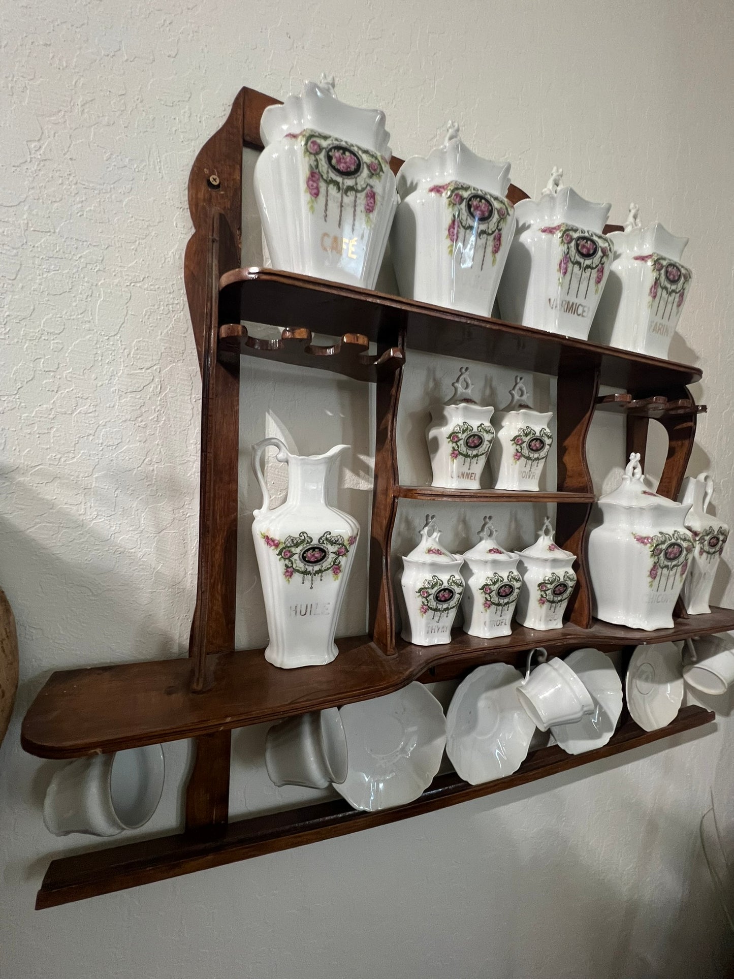 Vintage European Spice Set and Rack #183