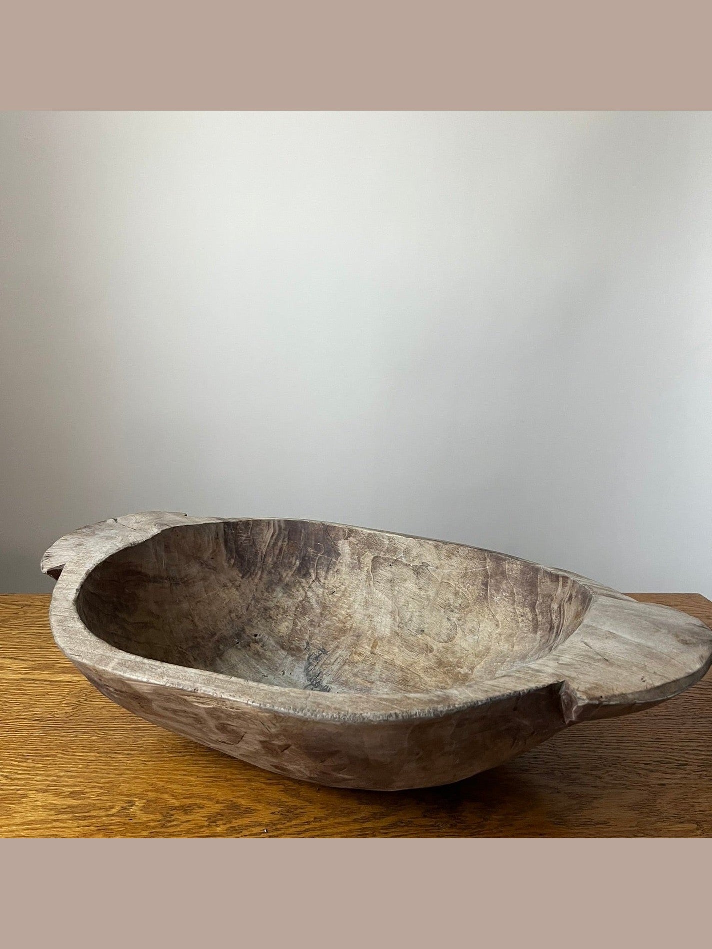 Vintage Hungarian Rustic Dough Bowl #206
