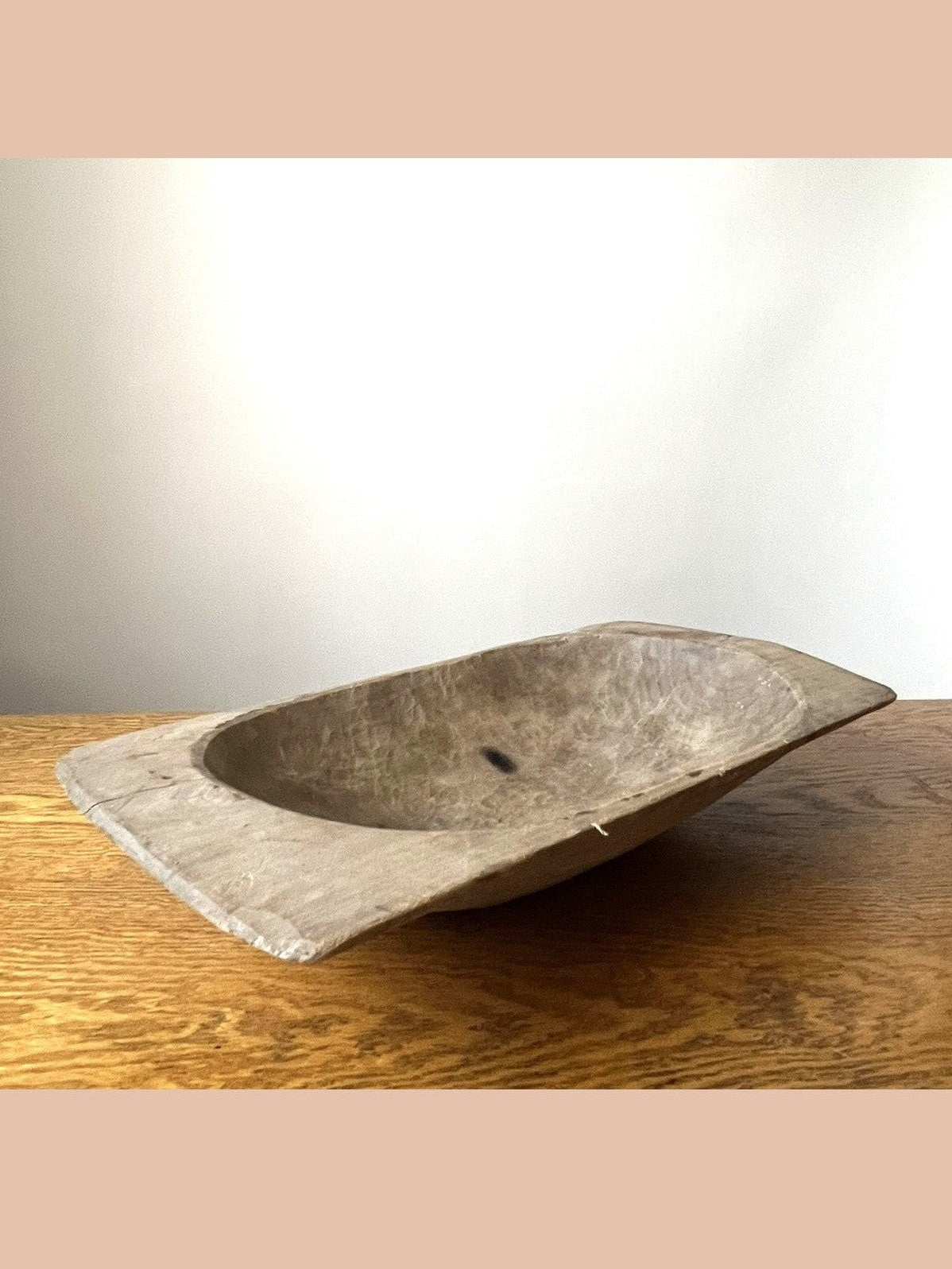 Vintage Hungarian Rustic Dough Bowl #5804