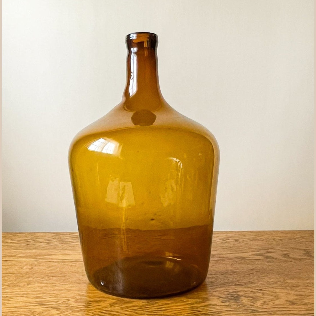 European Brown Glass Demijohn