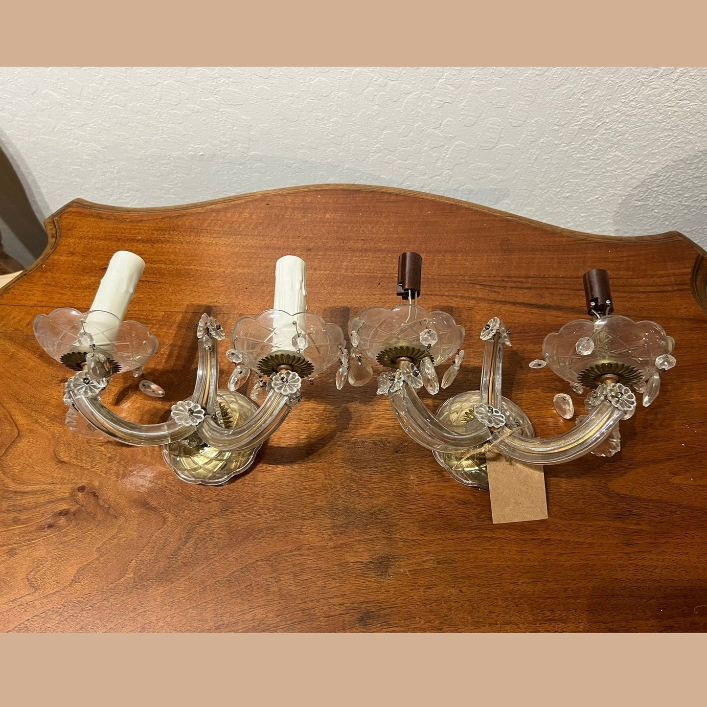 Vintage French Sconce - Venetian Glass #409