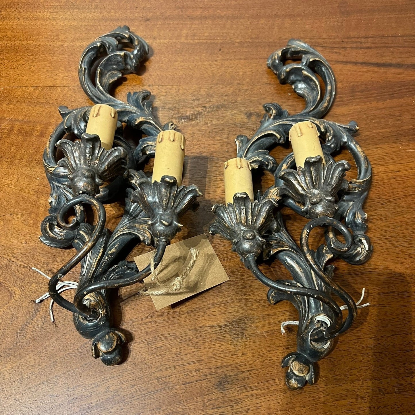 Vintage French Sconce - 2, Wood #303