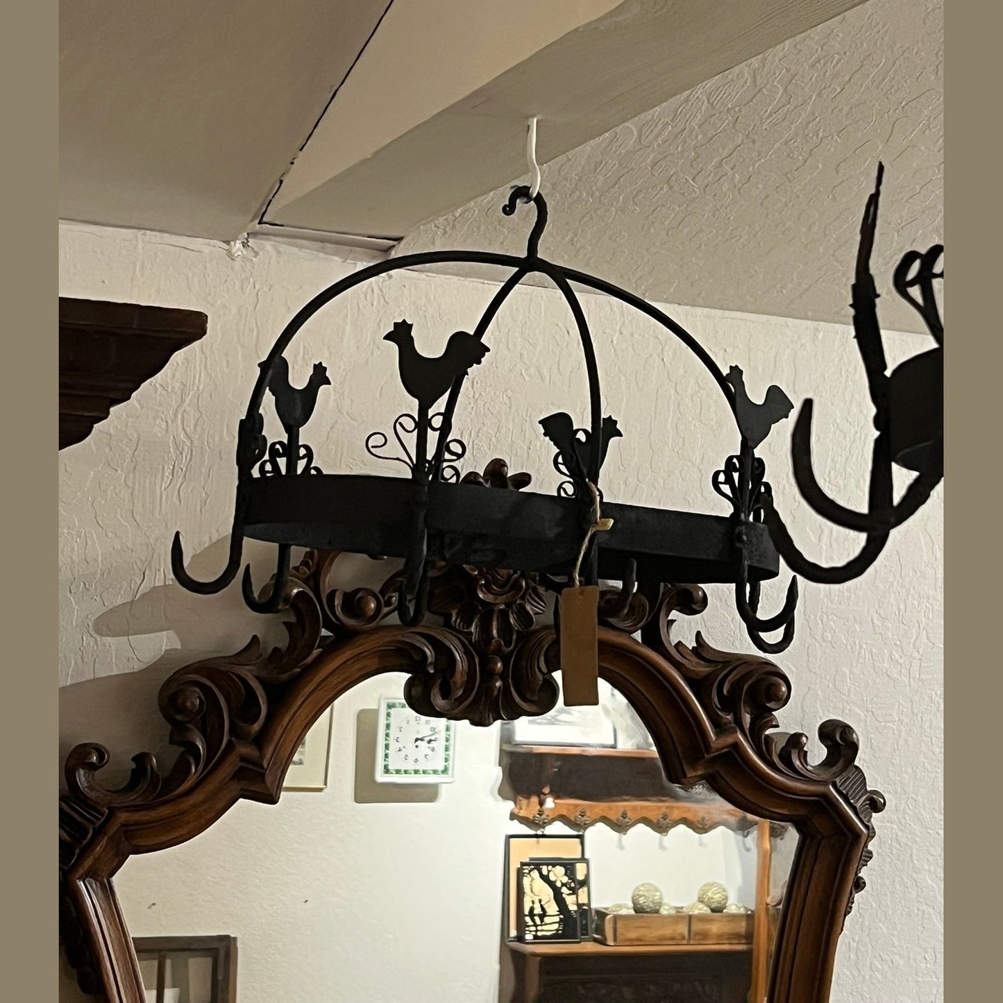 Rustic Farmhouse Chandelier or Herb Drying Rack