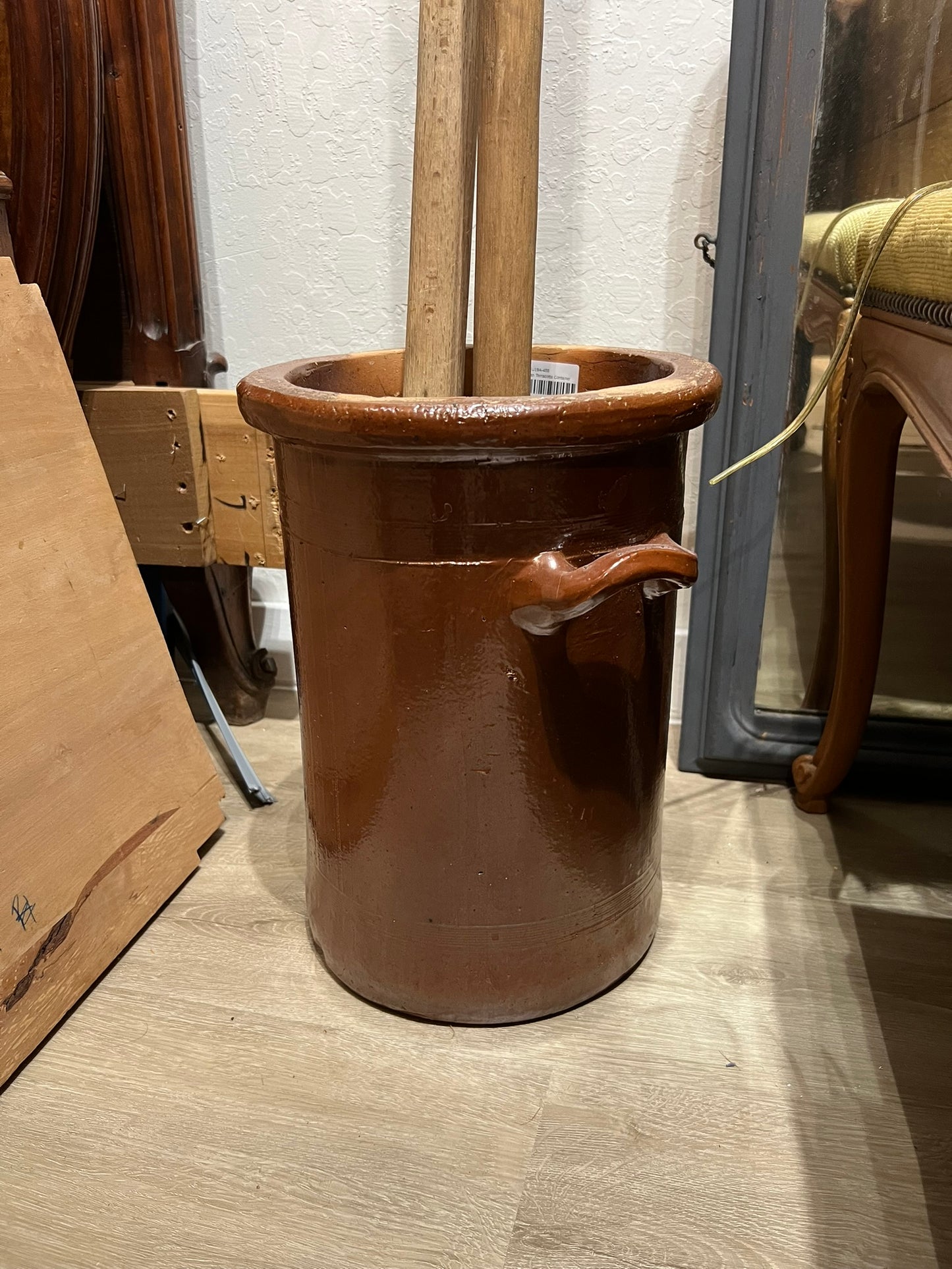 Vintage Belgian Clay Jug #431
