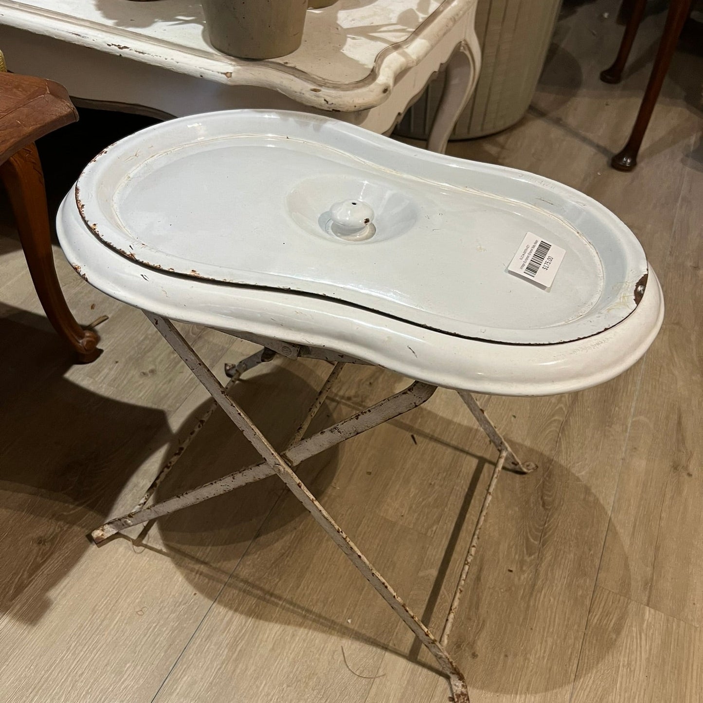 Vintage European Enamel Baby Basin