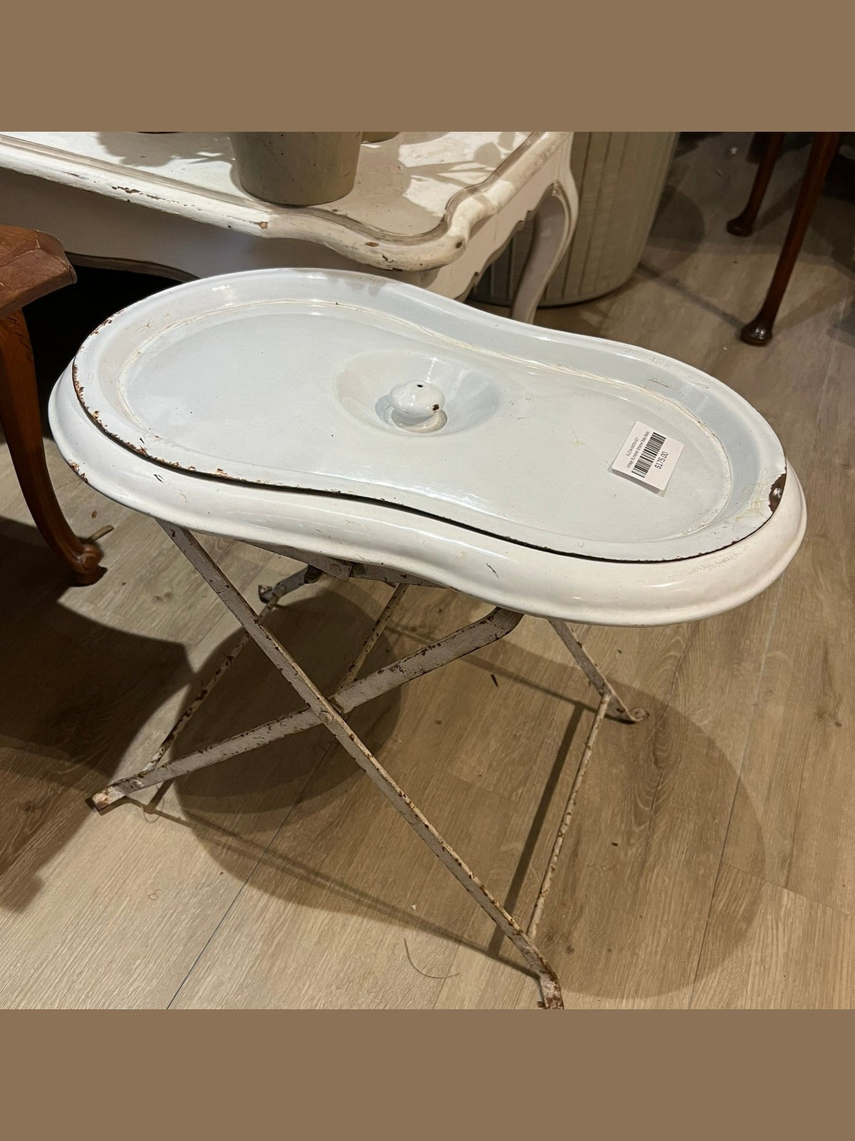 Vintage European Enamel Baby Basin