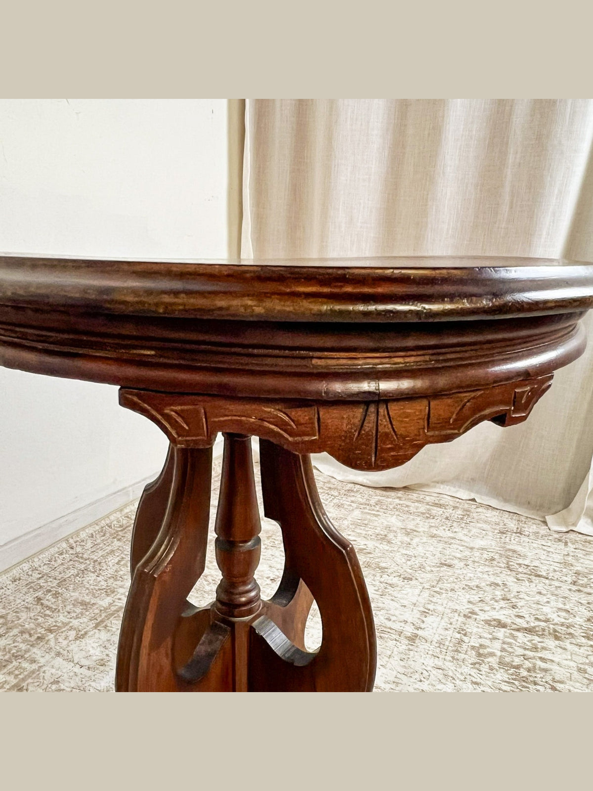 Antique American Eastlake Walnut Accent Table