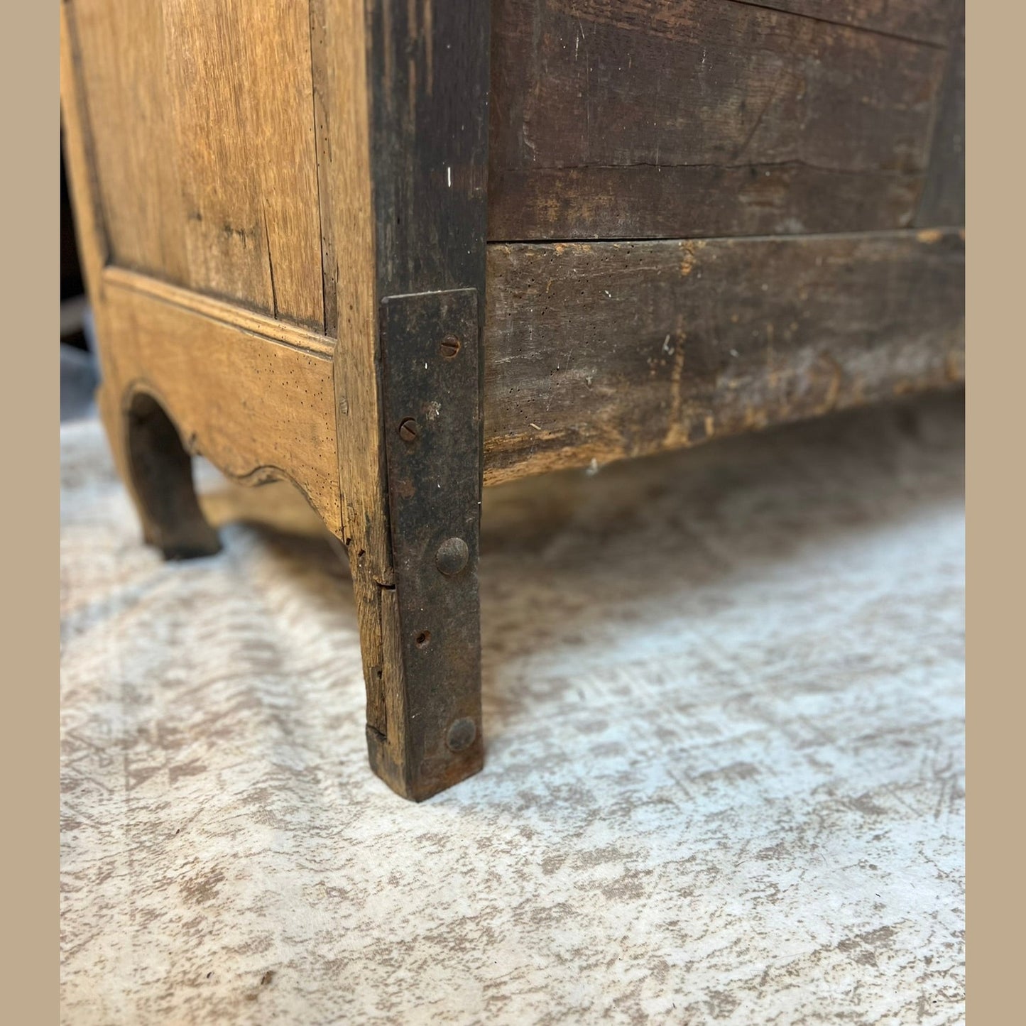 Antique French Provincial Bleached Oak Buffet #200