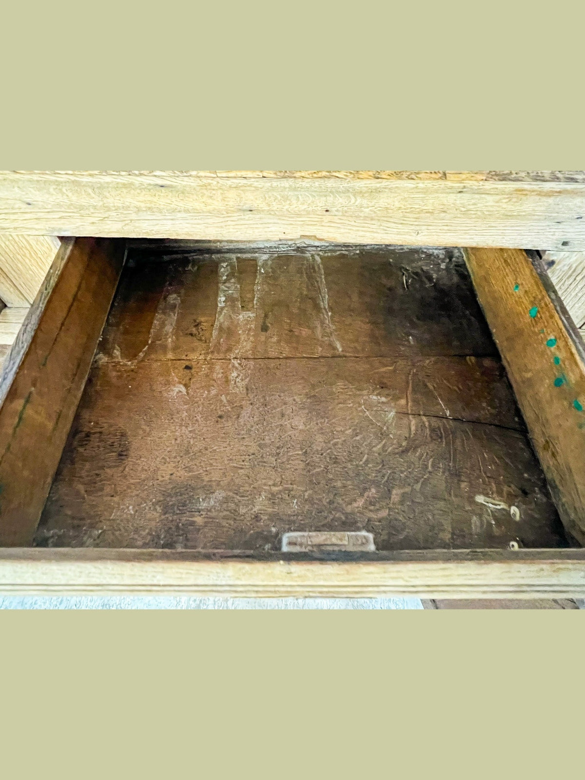 Antique French Provincial Bleached Oak Buffet