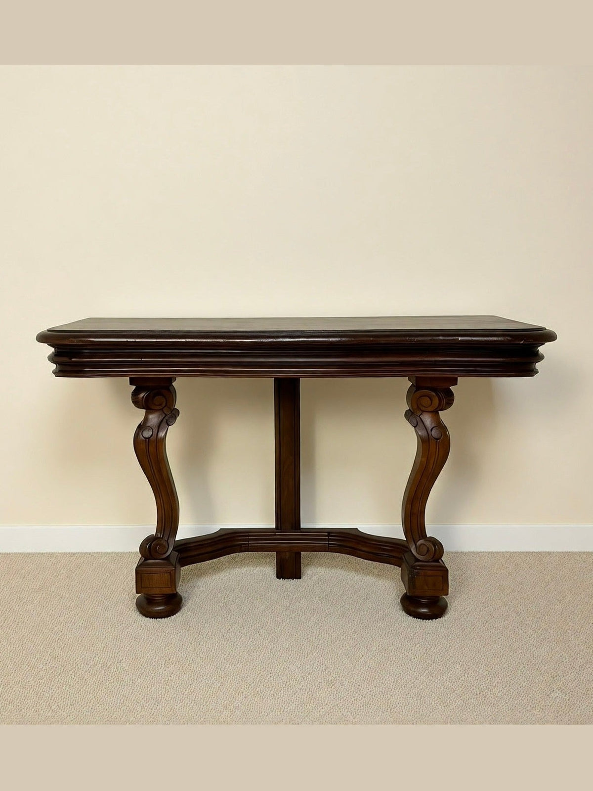 European Walnut Low Accent Table