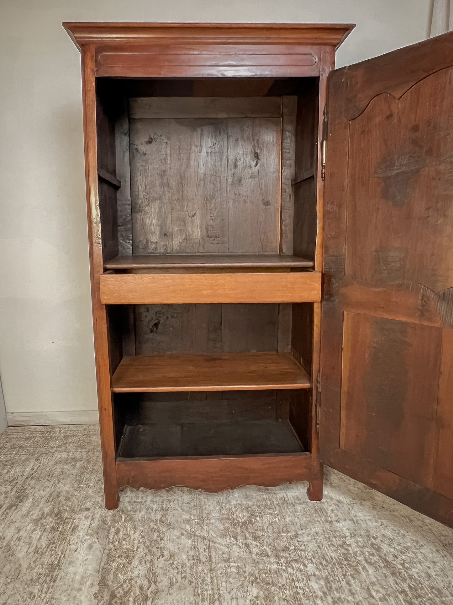 French Rustic Oak Armoire