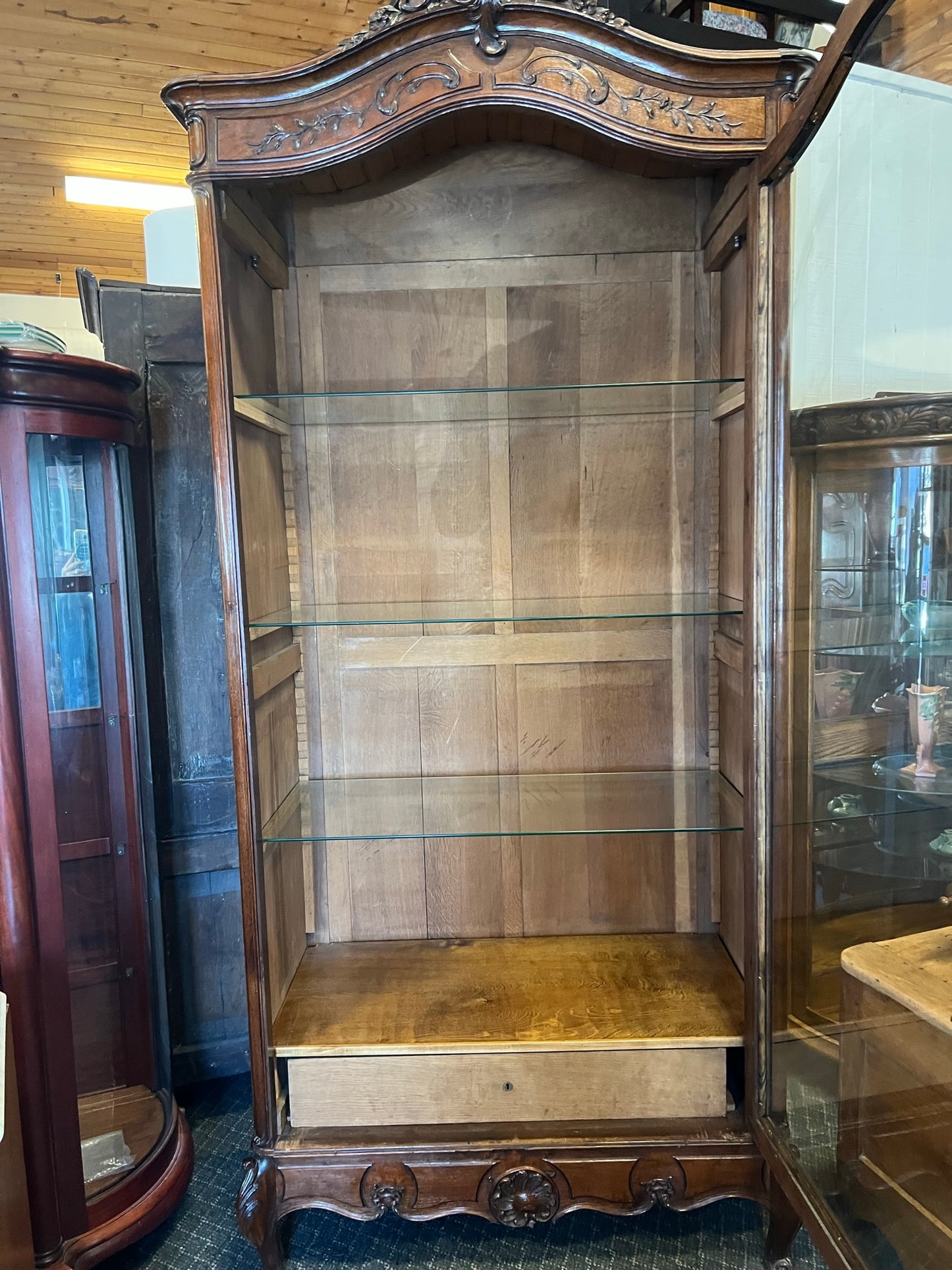 French Walnut Louis XV Style Single Door ca.1880
