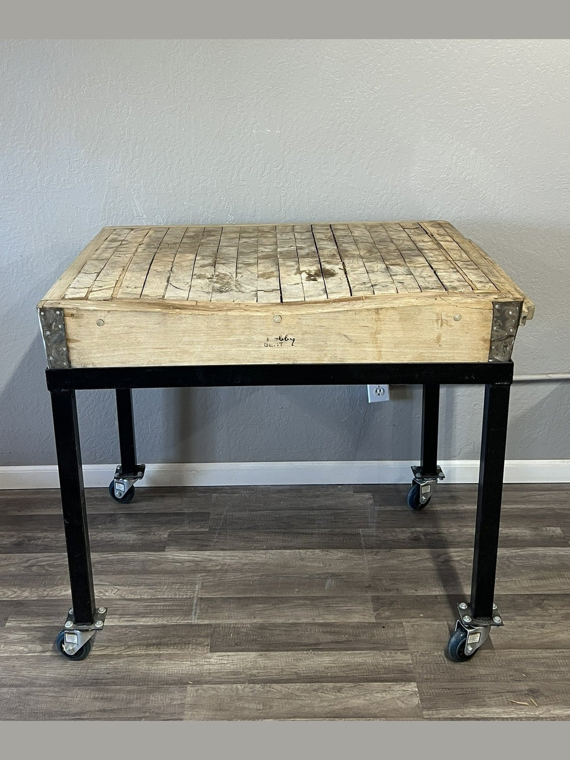 Vintage European Oak Butcher Block - Large #164