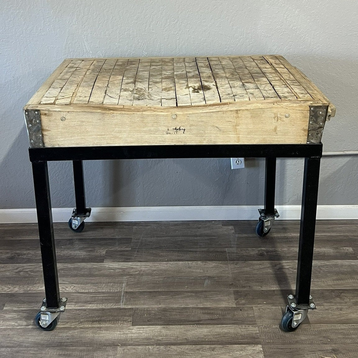 Vintage European Oak Butcher Block - Large #164