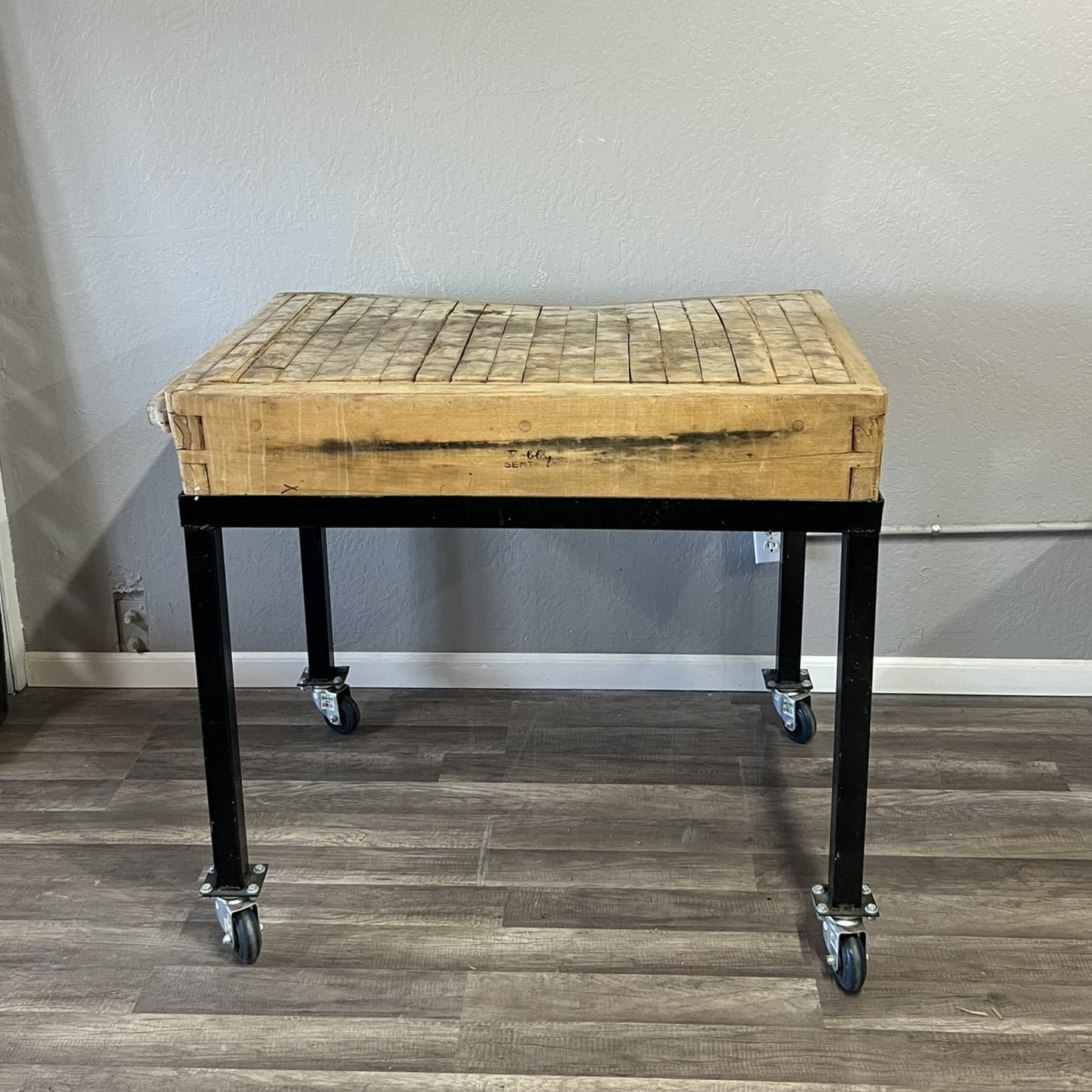 Vintage Solid Wood Butcher Block