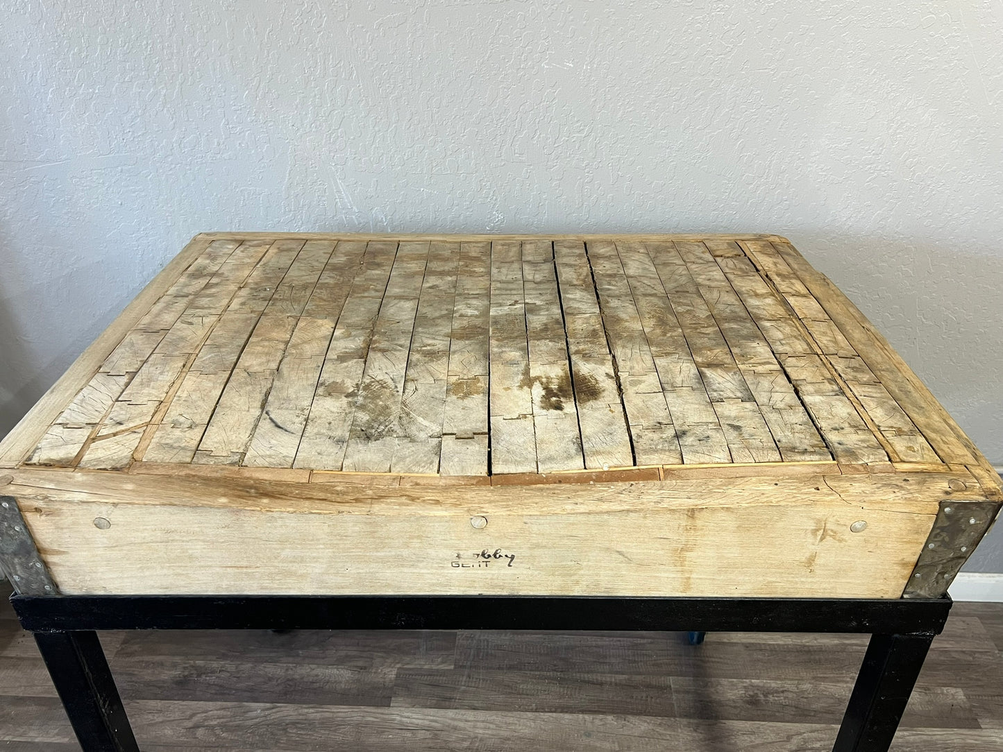 Vintage Solid Wood Butcher Block
