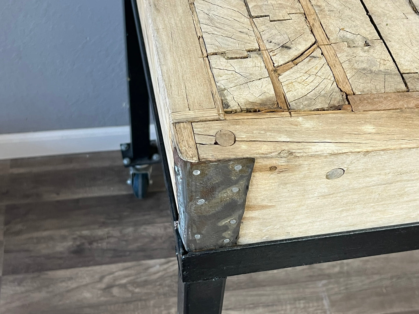 Vintage Solid Wood Butcher Block