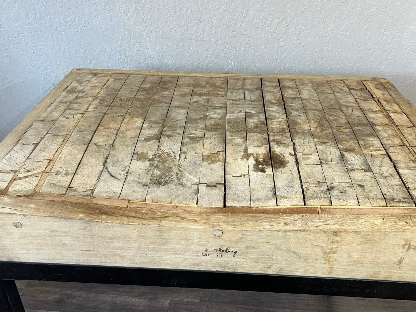 Vintage Solid Wood Butcher Block