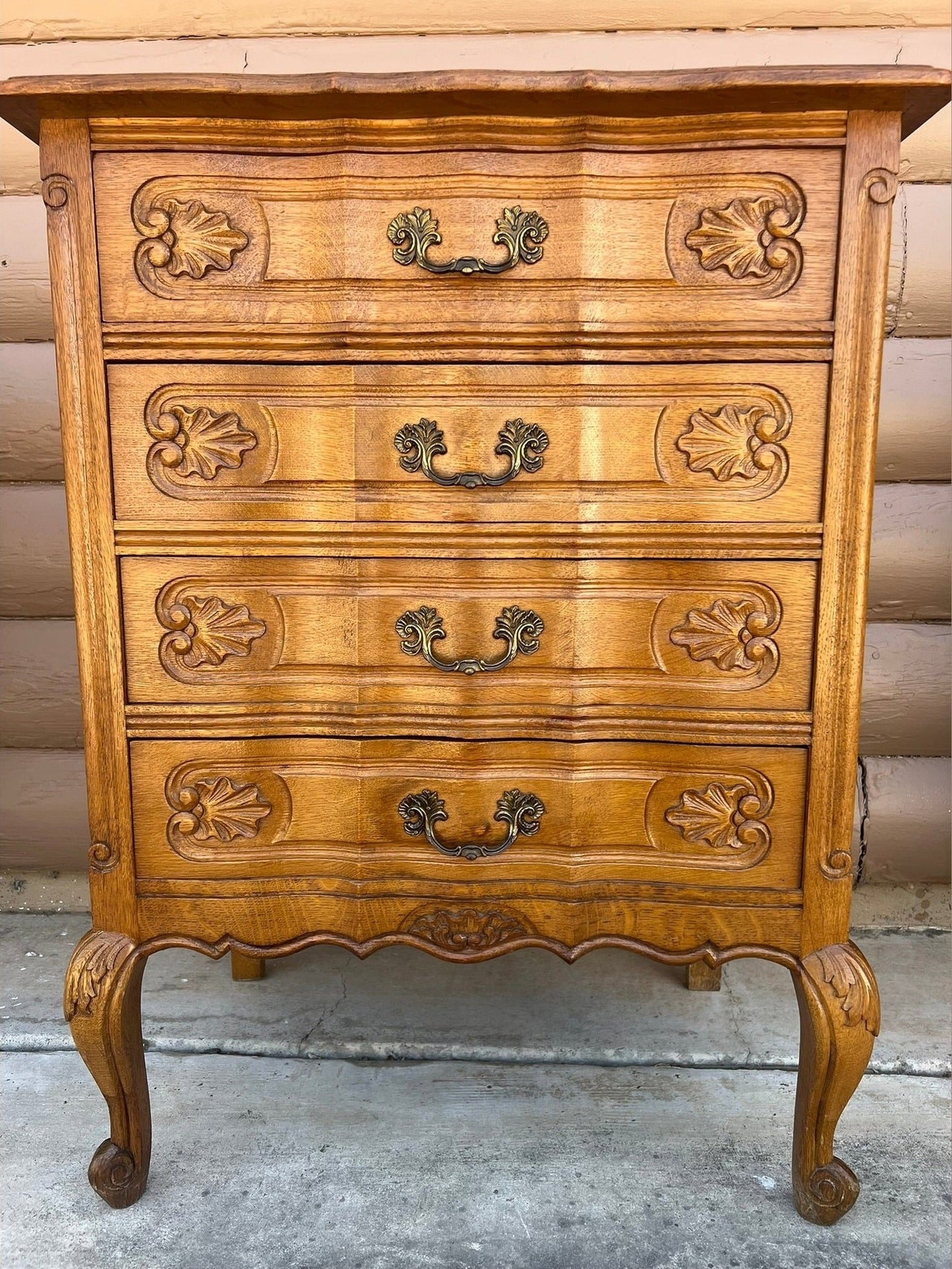 Vintage Belgian Louis XV Style Small Chest of Drawers #246