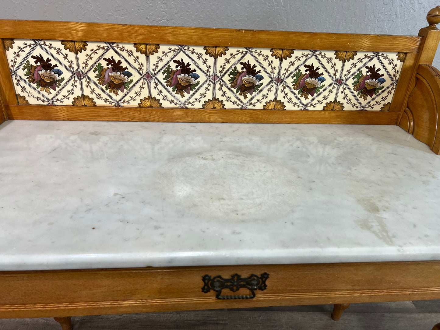 Vintage American Marble Top Washstand