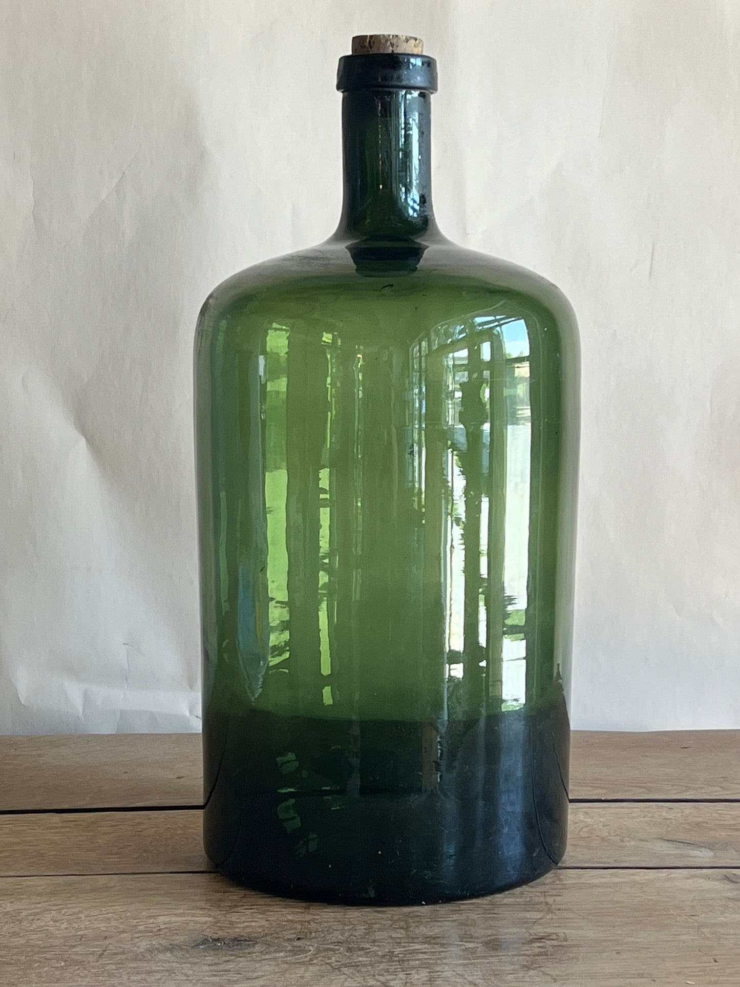 Vintage European Glass Demijohn Medium