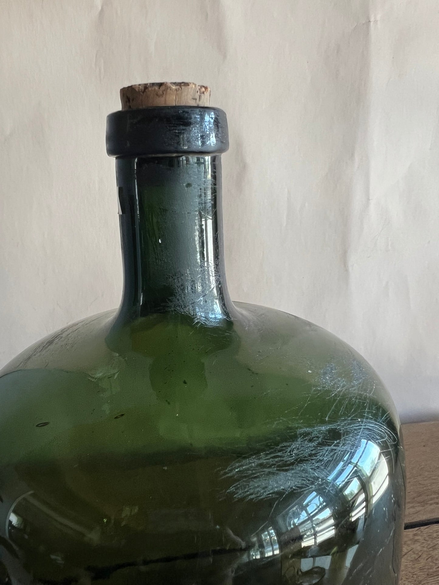 Vintage Large European Glass Demijohn