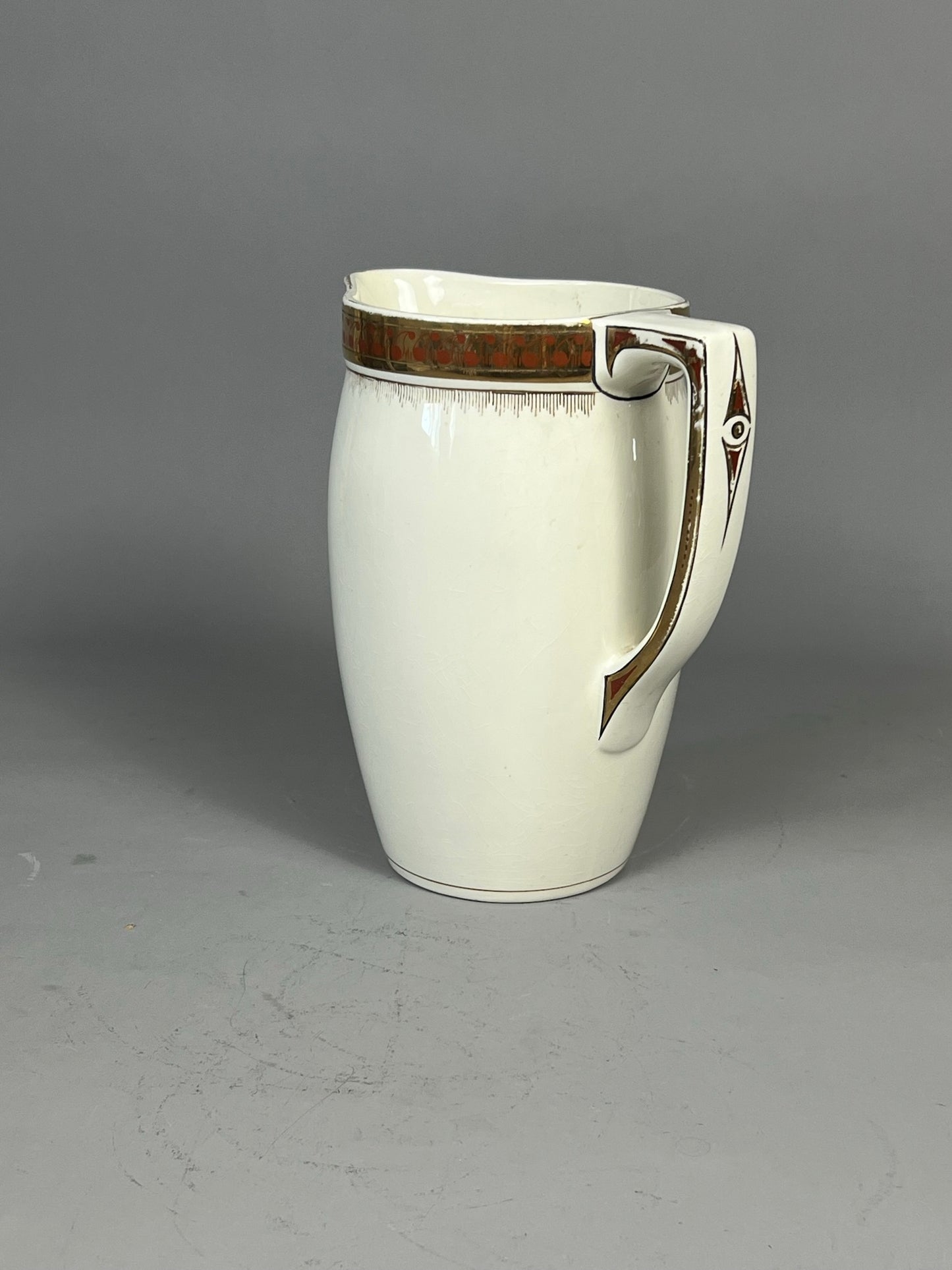 Antique European Wash Basin Set with Pitcher, Bowl & Toiletry Holders