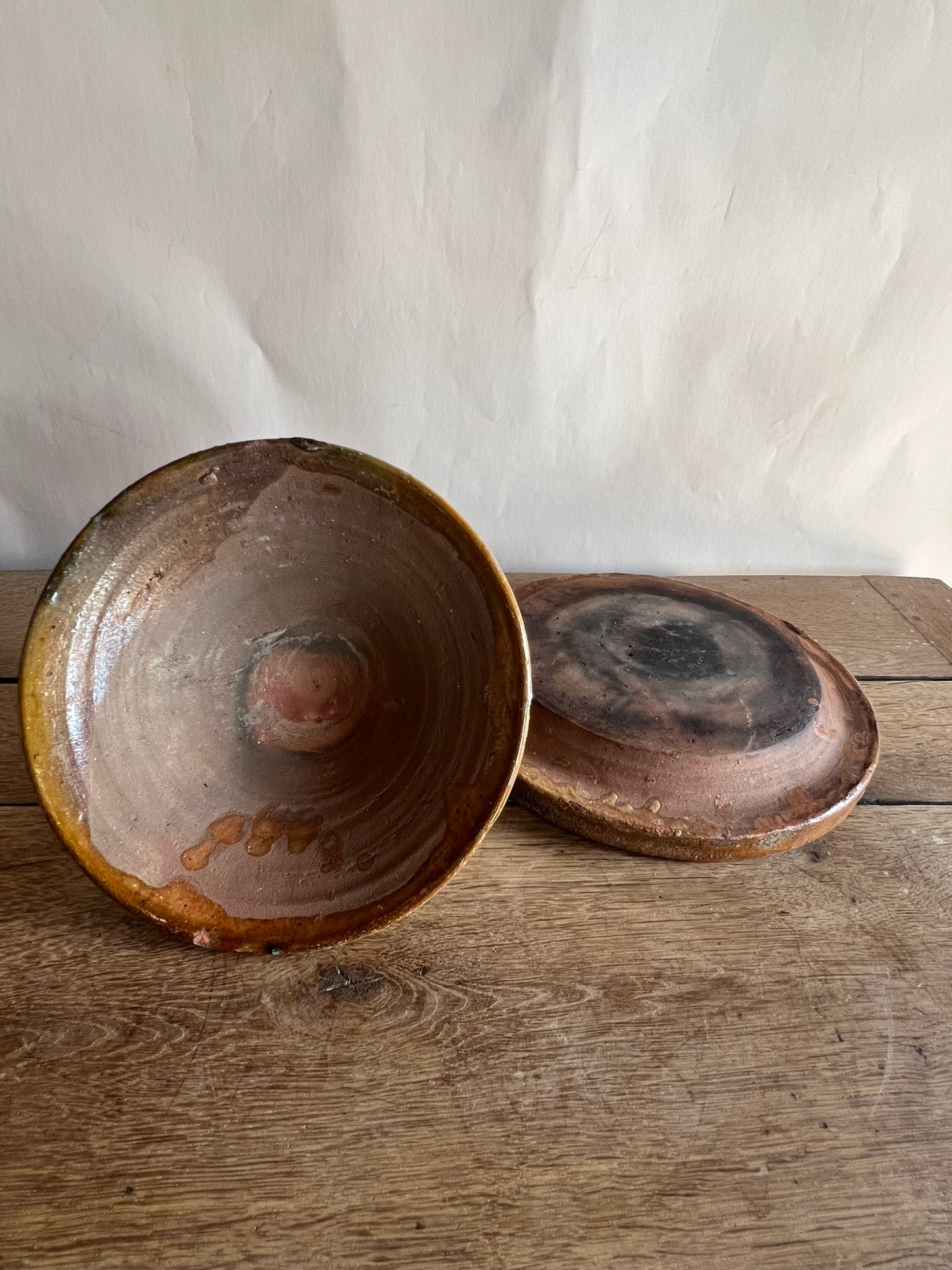 French Terracotta Tandoori-Style Bowl with Lid #02
