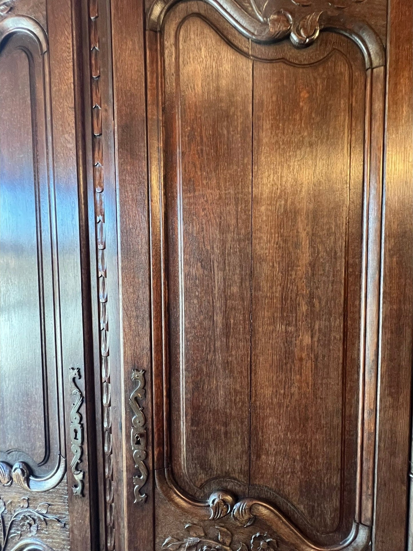 French Provencial Oak Armoire