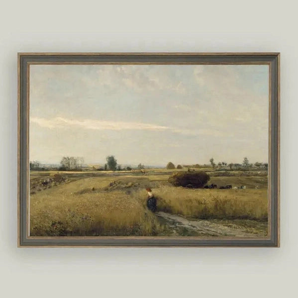 Harvest Landscape Framed Art 15x11