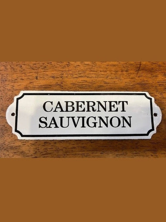 Orban & Sons Enamel Plaque "Cabernet Sauvignon"