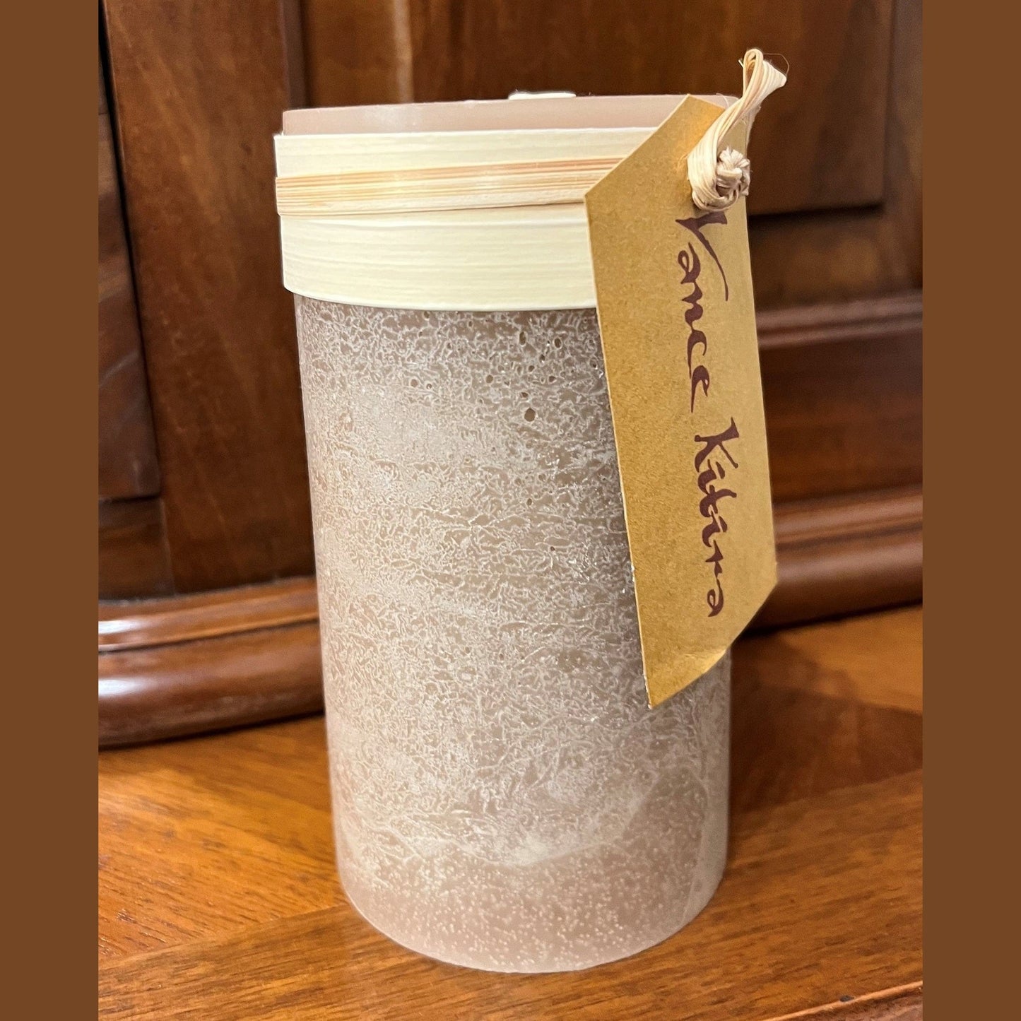 Timber Candle Gray Tall Pillar Candle