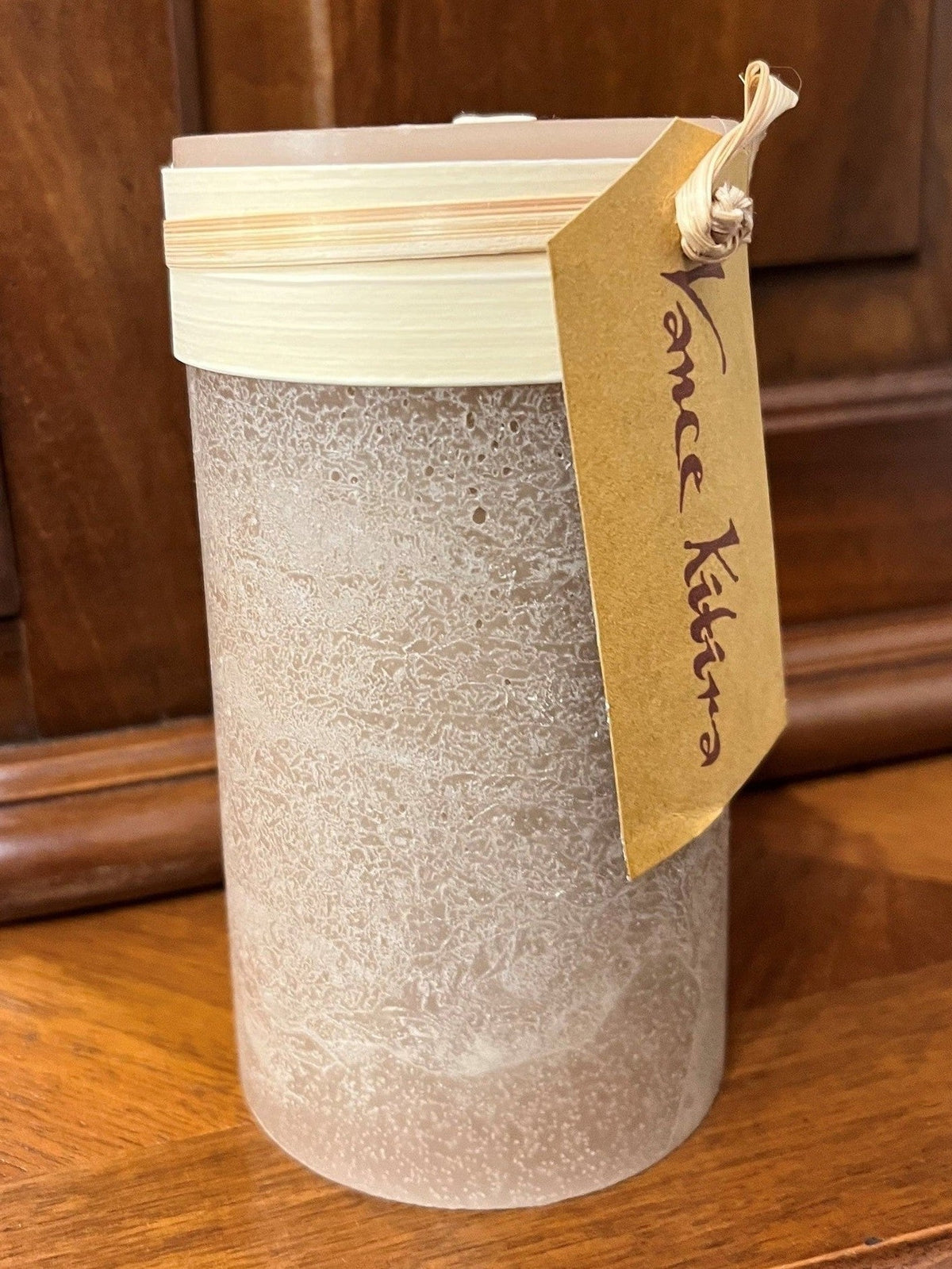Timber Candle Gray Tall Pillar Candle