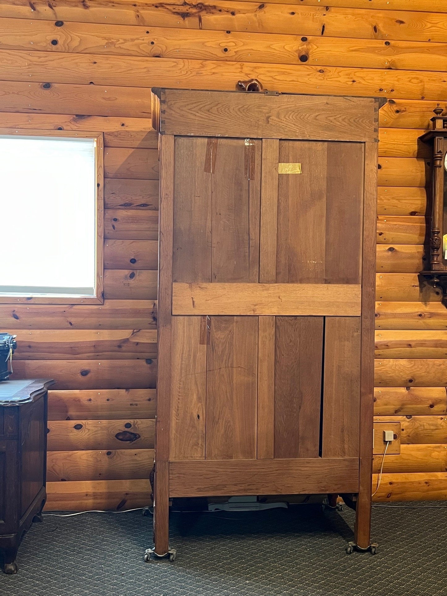 French Walnut Single Door Louis XV styled Wardrobe