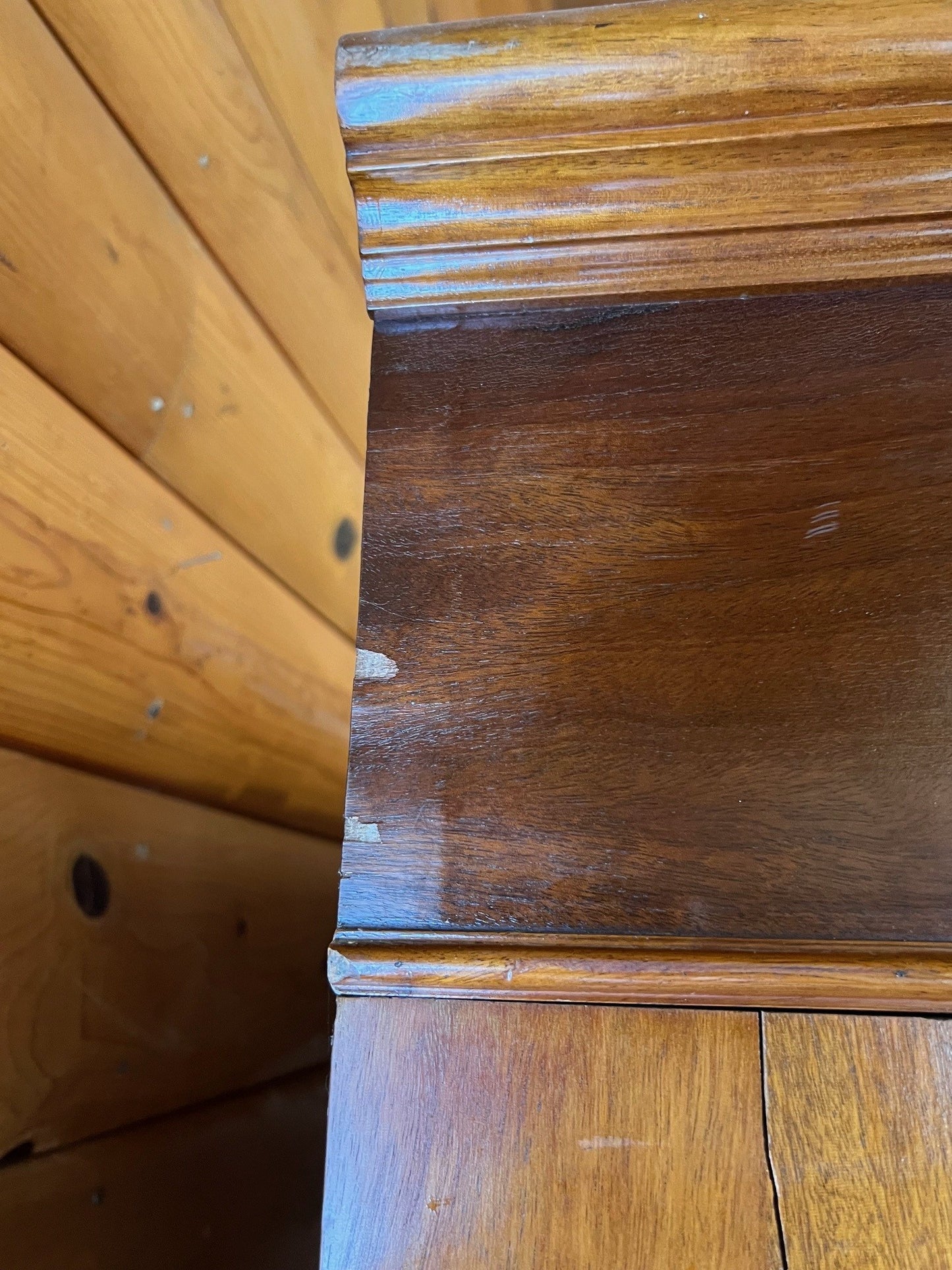 French Walnut Single Door Louis XV styled Wardrobe
