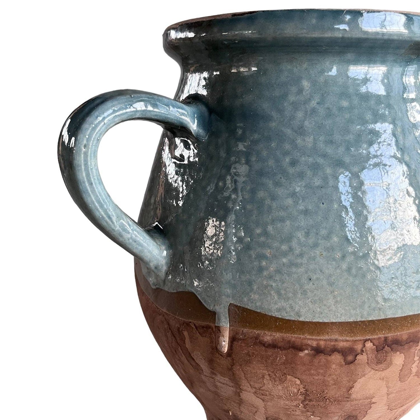 Two-Handle Glazed Pottery Jug