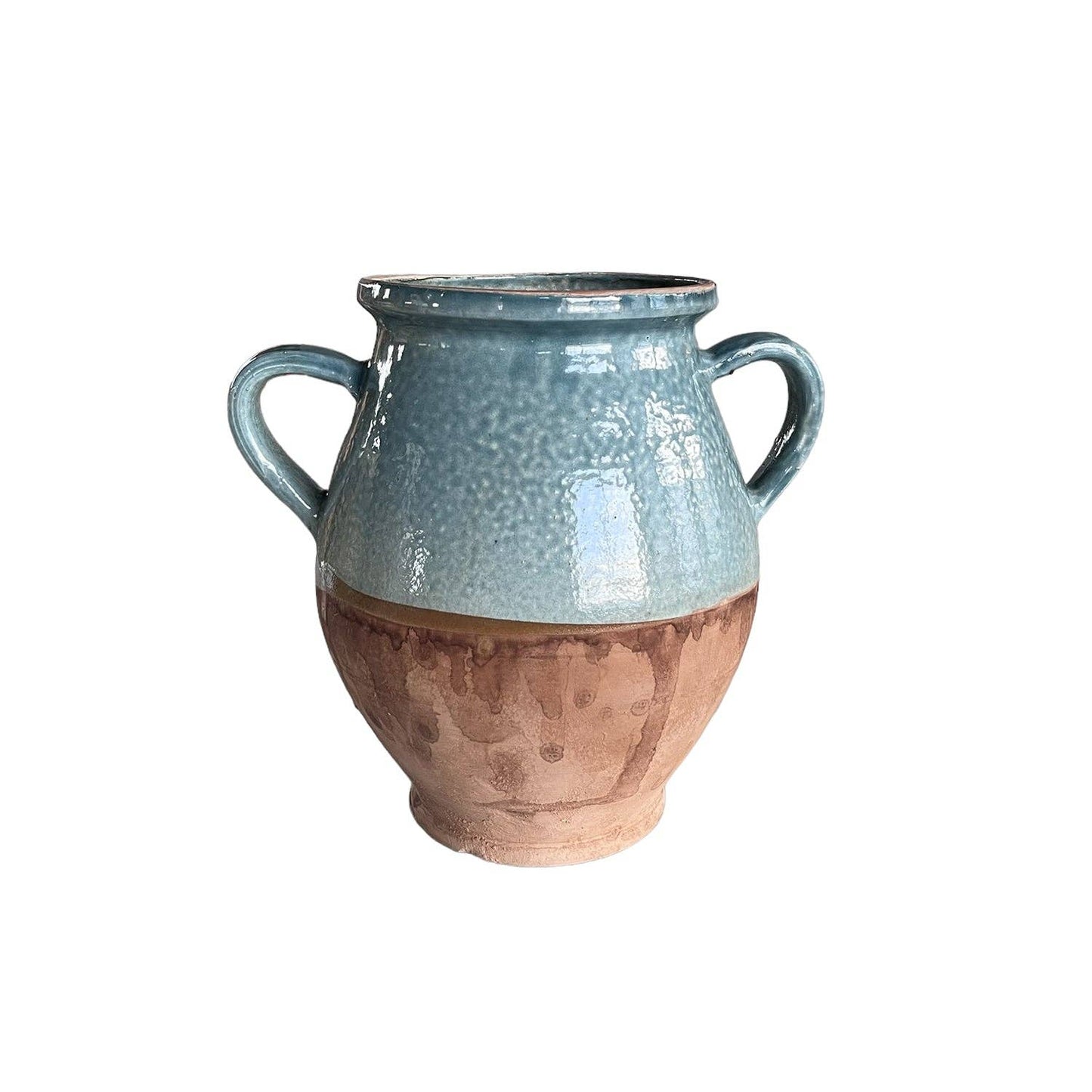 Two-Handle Glazed Pottery Jug