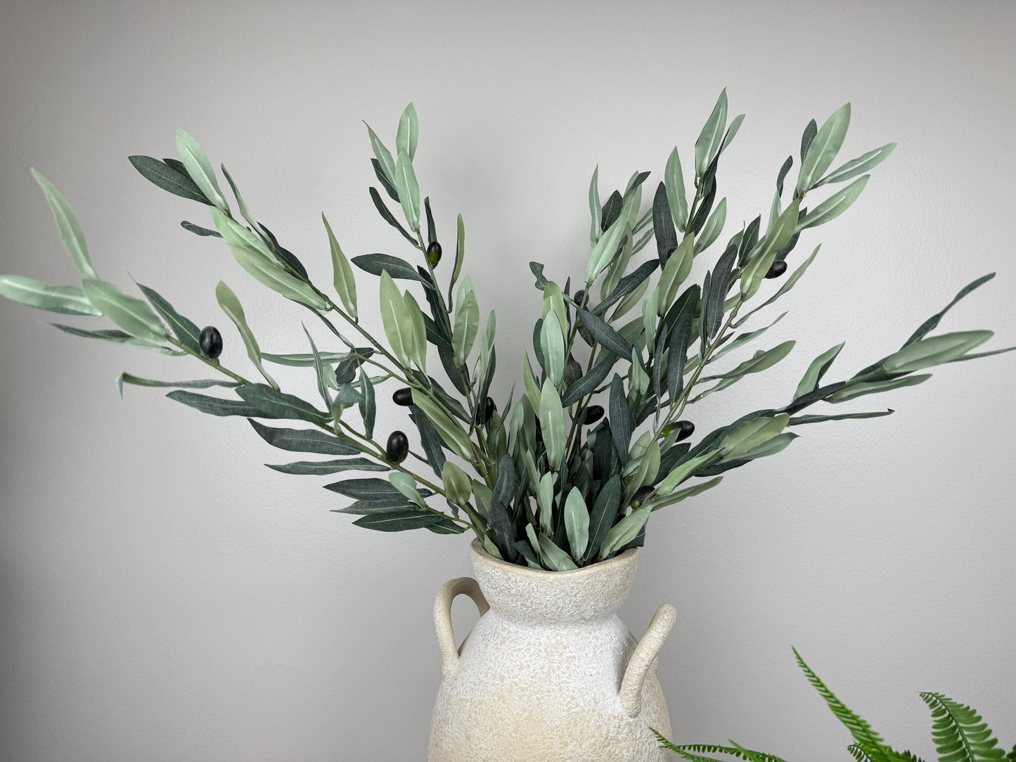 Faux Olive Branch