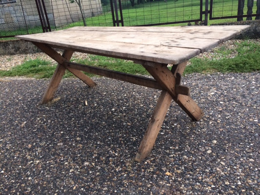Vintage Hungarian Farm Table