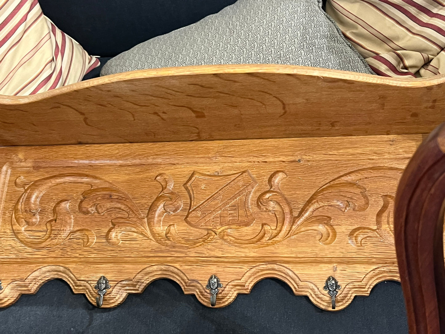 Vintage Belgian Oak Shelf #700