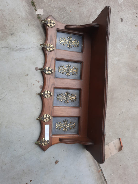 Vintage Belgian Oak Shelf #687
