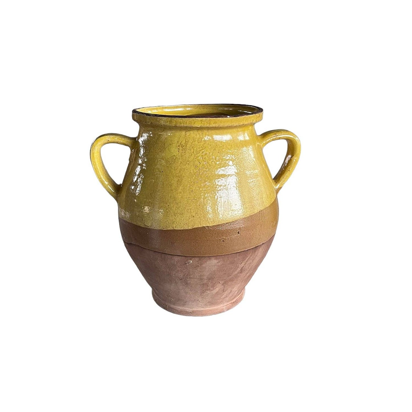 Two-Handle Glazed Pottery Jug