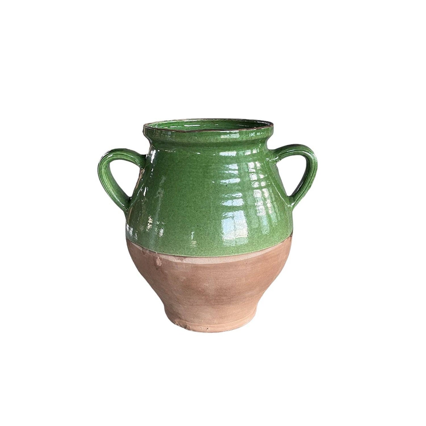 Two-Handle Glazed Pottery Jug