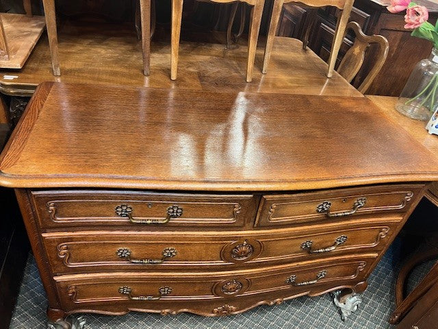 Vintage Belgian Oak Dresser