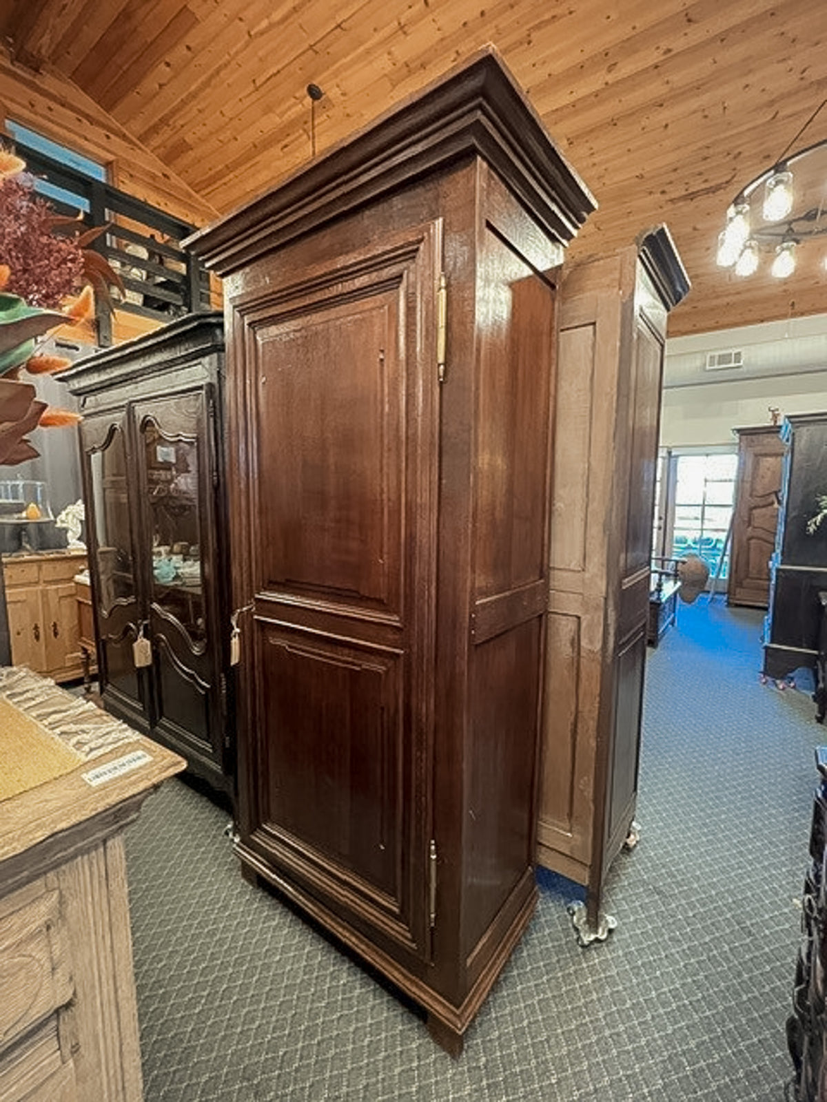 Antique French Provincial Oak Bonnetière