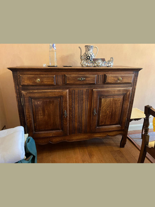 Antique French Oak Sideboard