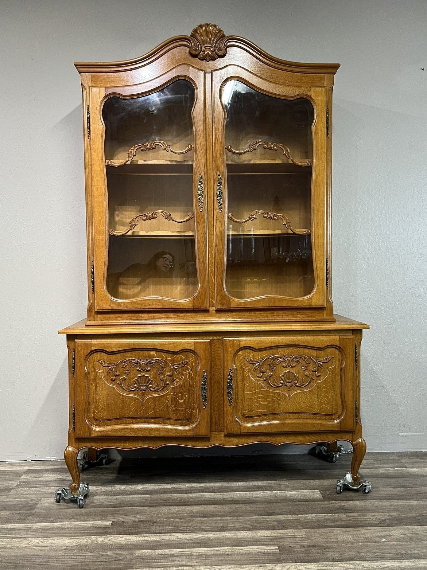Vintage Belgian Oak Display #141