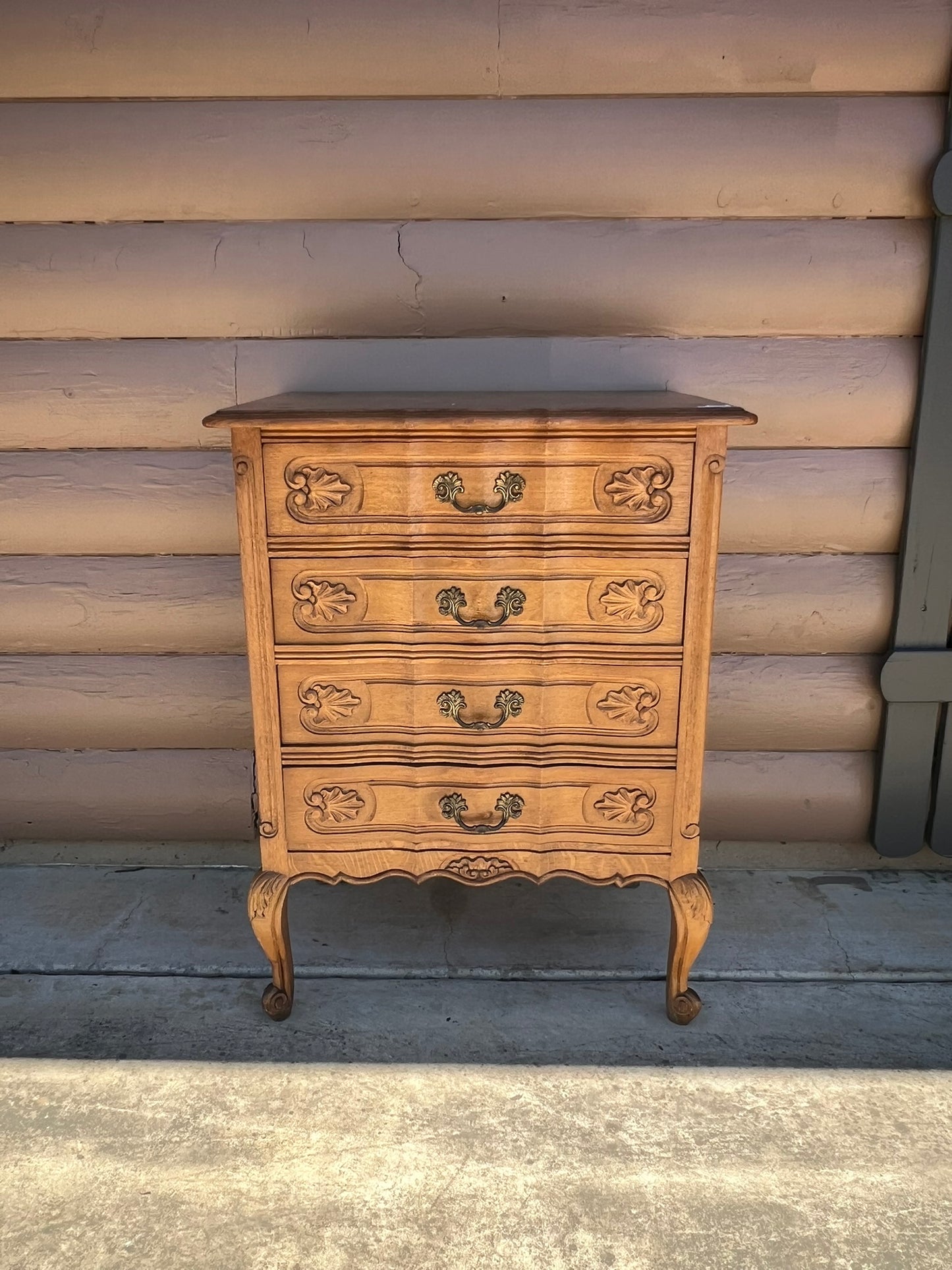 Vintage Belgian Louis XV Style Small Chest of Drawers #246